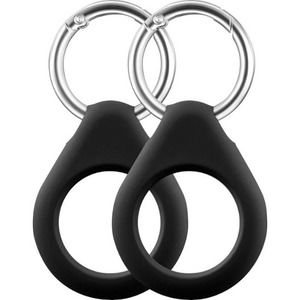 Insignia™ - Key Ring Case for Apple AirTag (2-Pack) - Black